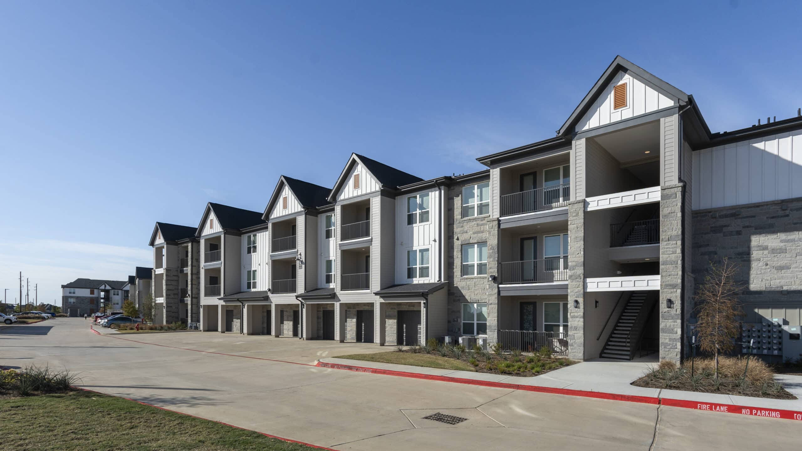 Apartment homes with garages